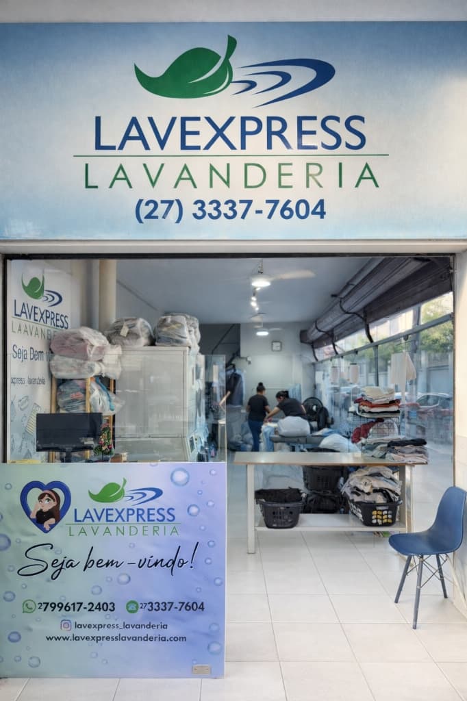 Interior da Lavexpress - Padrão Profissional