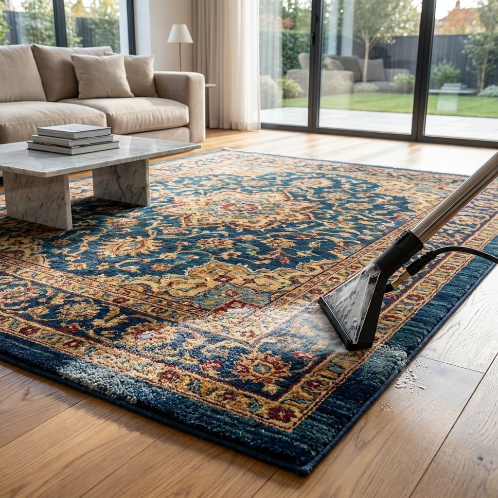 Tapete limpo com cores renovadas